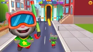 Talking Tom Gold Run Splashy Tom Water Park Full Screen Android iOS Gameplay