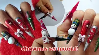 🎄✨ Christmas Nail Art Set Tutorial | Nepali Nail Artist ✨🎄
