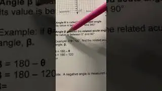5.3 Exploring Trig Ratios for Angles Greater than 90 degrees