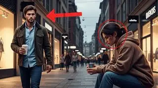 Vio a una mendiga fuera del centro comercial: era la chica que lo dejó sin despedirse