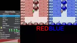 Pokemon Red/Blue Speedrun - 2 Games 1 Controller - 2:20:36 (WR)