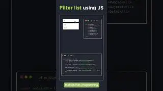 Filter list using javascrip 