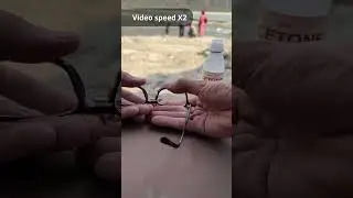 Fixing broken glasses with acetone. #glasses #broken #repairing #acetone