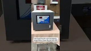 Pulstron 4 Kva Single Phase Servo Automatic Mainline Voltage Stabilizer Copper Wounded 140V-290V