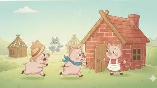 The Three Little Pigs: A Story of Hard Work and Courage 🐷🏠 (Bedtime Story)