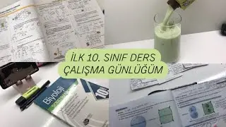 10. Sınıf Ders Çalışma Günlüğüm #1 / Fıstıklı Milkshake 🥜