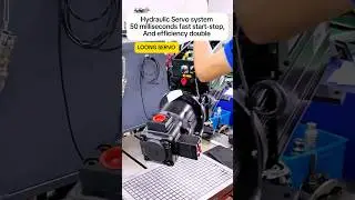 Hydraulic servo system,50millisecond fast start-stop,so efficiency double#machine #hydraulic #servo
