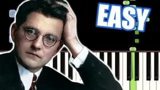 Shostakovich - Waltz No. 2 - EASY Piano Tutorial(Synthesia) [TopAnimeMusic]