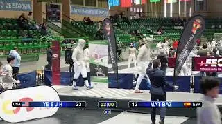 2025 Designated Cadet Event - Team Men's Saber - Semi-Final USA 5 vs SPAIN 1 - Segovia, Spain
