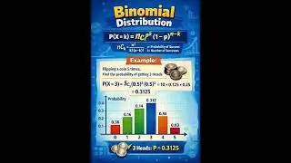 Math & Statistics | Binomial Distribution | Formula & Example #study #fyp