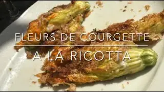 Fleur de courgettes 🌻 farcies &agrave; la ricotta gratin&eacute;es au four / Zuchinni flowers