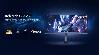 Reletech G34WQ | 34&rdquo; UWQHD 165Hz Curved Gaming Monitor