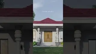 Farmhouse 3D Elevation Designing in Sketchup