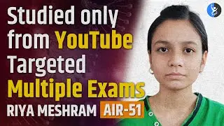 GAT B Topper Interview 2025: Riya Meshram AIR 51 Only Used YouTube!