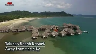 Telunas Beach Resort Aerial View