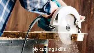 Burr free wood cutting process- Good tools and machinery make work easy😊