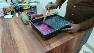 Easy tarika stick roller wall texture design banane ka 🤩🤩 #virals #texture #easy #walls #painting