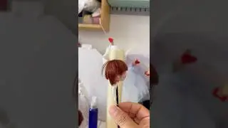 How to make bjd doll wig #toys #bjd #bjddoll #dollartist