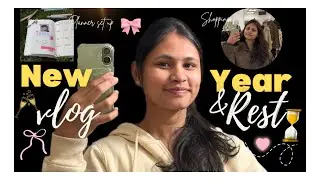 New Year vlog🎉| 2026|Rest vlog with planner setup|shopping🛍️Raw and realistic Day in my life