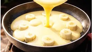 The best  banana  egg cake !!! Unique frypan cake recipe !!! Cake recipe !!!
