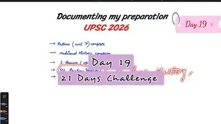 19/21 Days Challenge | UPSC 2026 | Productivity 