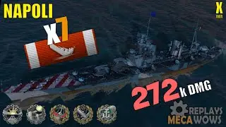 Napoli 7 Kills & 272k Damage | World of Warships Gameplay