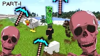 Skeleton Roast junkeyy in 'Minecraft but I can mine mobs' (Part 1) | Bro Bone!