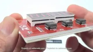 Tarjeta de diagnóstico PCI con visor 4 dígitos distribuido por CABLEMATIC ®