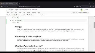 Python Tutorial 8 - Input Function and Basic understanding of Numpy