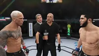 ufc 4 gameplay ps4 charles oliveira vs islam makhachev