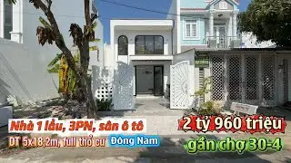 Nhà thông tầng, 3PN, sân đậu ô tô, khu TĐC Vĩnh Quang, gần chợ 30-4