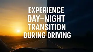 Daylight se darkness tak&hellip; driving ka real transition experience!