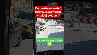 Postawił samoch&oacute;d jak chciał. #dashcam #busdriving #stopcham #bus #driver #parkowanie #sometimes