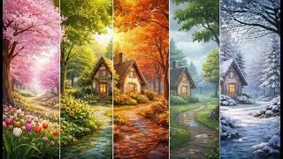 Relax through Spring, Summer, Autumn, Rainy and Winter in one calm animated seasonal journey