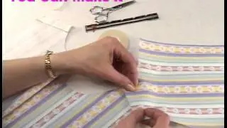 How to sew a striped shoulder