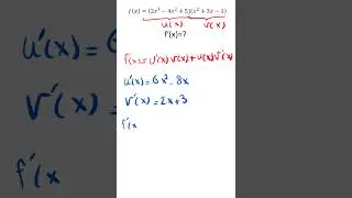 How to Differentiate Products of Functions | Product Rule Explained #maths #short #shorts