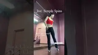 JIVE Simple Spin is actually advanced step 🤣 #jive #latindance #ballroomdance #swingdance