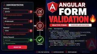 Angular Form Validation Tutorial | Reactive Forms + Custom Validators
