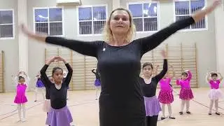 01. Fun workout, training. Studio ballet. Ballet teacher, Irina Jammal. Old Acre,Israel.4.03.2024.