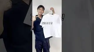 Short White Boxy Tee
