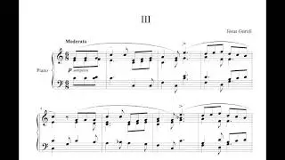J&eacute;sus Guridi - III (Moderato), from the collection Cantos populares Vascos