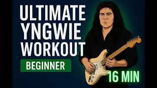 Troy Stetina Exercise 33 Variation | Full Beginner Practice (Yngwie Malmsteen Style)
