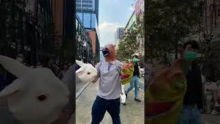 Just Horse mask guy in Siam Bangkok Thailand #horsemask #bangkok #shorts