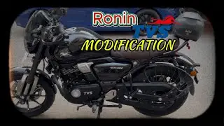 Brand New Tvs Ronin Modified🤩 | Install Tyre Hugger & Hand Guard Fully Glossy Black😍🙌🏻#ronin