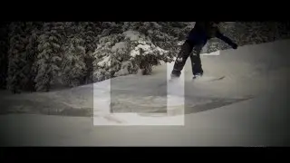 Freestyle powder snowboarding