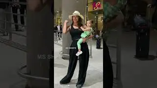 Priyanka Chopra With Cute Daughter Receives A Warm Welcome AT Mumbai Airport | #shorts #viral