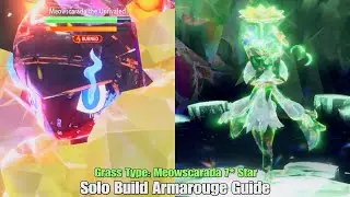 Pok&eacute;mon Scarlet & Violet: Meowscarada 7* Tera Raid (Grass Type) - Solo Build Armarouge Guide