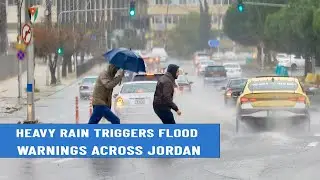 Thursday Weather Depression Triggers Heavy Rain and Flood Warnings Across Jordan