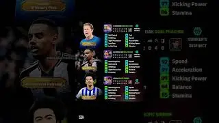 ISAK , MITOMA AND  DE BRUYNE SHOW TIME PLAYERS #efootball2025 #efootball #shorts