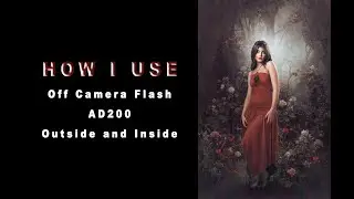 How to use OFF CAMERA FLASH to recreate Golden Hour | Use AD200 for RIM-Hair Light in Studio